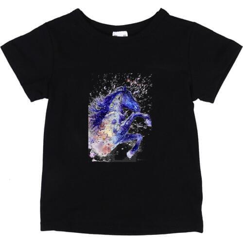 Horse Iron on Heat Transfer Printing Patches Stickers Washable for Clothes Jeans T-shirts DIY Appliques New 2018