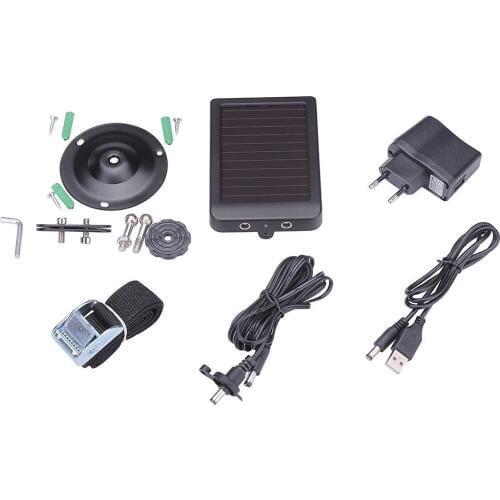External Solar Powered Panel Charger Power Supply for Suntek Hunting Camera HC300M HC350M HC550M HC550G HC700G