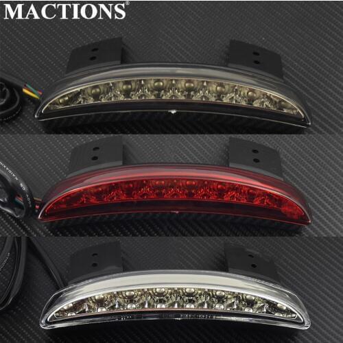 Motorcycle Rear Fender Plate Tail Brake License LED Light Red/Smoke/Clear For Harley Sportster XL883N 1200N XL 2004-2013