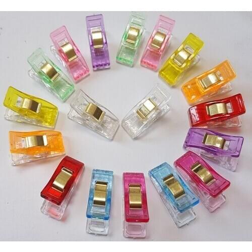 10pcs colorful High Quality Plastic Fabric Clamps Hemming Sewing Tools Accessory DIY Crafts Patchwork Clothing Clips