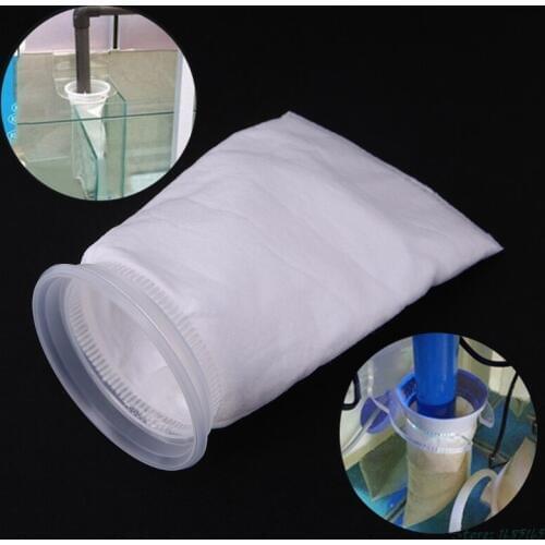 1Pc 100/150 Micron Aquarium Fish Tank Filter Sump Felt Sock Mesh Net Bag Filtration