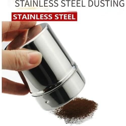 1Pc Stainless Steel S/M/L Specification Sprinkle Cocoa Cinnamon Sugar Gauze Mesh Jar Seasoning Bottle Fancy Coffee Powder Duster