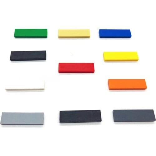 140PCS DIY Building Blocks Thin Figure Bricks Smooth 1x4 Educational Creative Toys for Children Size Compatible With lego