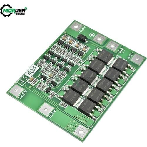 4S 40A Li-ion Lithium Lipo Cell Module Battery 18650 Charger PCB BMS Protection With Balance Board For Drill Motor