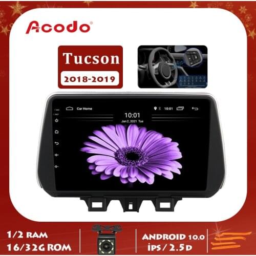 ACODO 2G RAM 16G ROM Android 10.0 Car Radio Multimedia Player For Hyundai TUCSON 2018 2019 Navigation GPS 2 Din