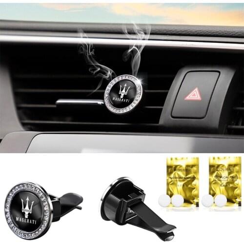 Refillable Car Air Freshener Perfume Diffuser Vent Clip Auto Interior Accessories For Maserati Ghibli GranTurismo Quattroporte