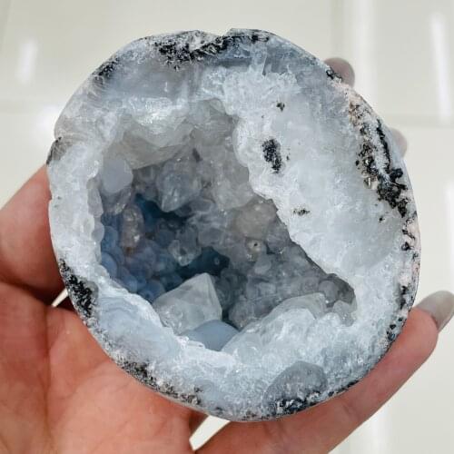 Large size!!!!Natural Mexican Agate Geode Crystal Hole Mineral Specimen Clusters