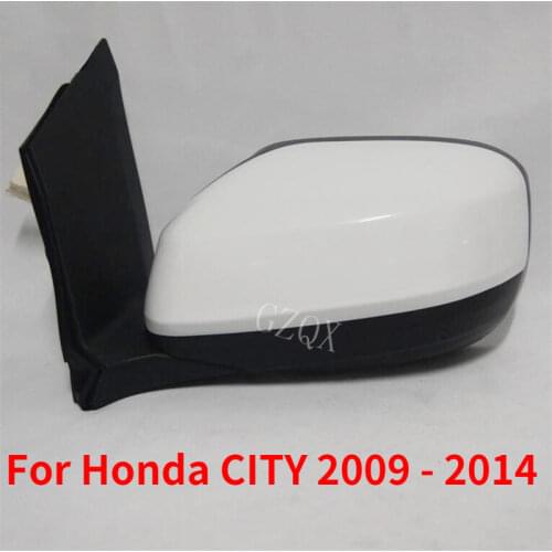 CAPQX 3Pin Side rearview Mirror Rear view Mirror assembly For Honda CITY GM2 GM3 2009 2010 2011 2012 2013 2014 76258-TM5-H01