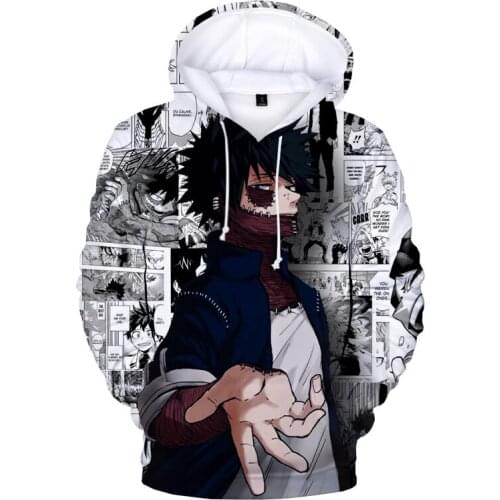 Kids Hoodie My Hero Academia Dabi 3D Hoodies Boys/girls Fashion Casual Long Sleeve Pullover Anime Print Streetwear Kids Clothes