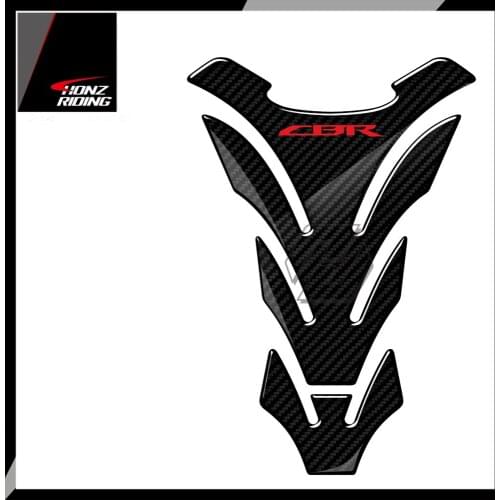 For Honda CBR 600 900 1000 Tankpad 3D Carbon Look Motorcycle Tank Pad Protector Stickers