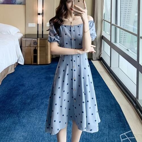 DULITINA Summer Polka Dot Dresses