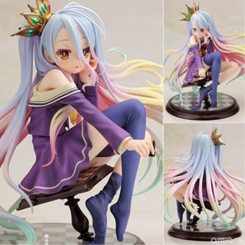 15cm NO GAME NO LIFE Shiro 1/7 Scale Complete Action Figures PVC brinquedos Collection Figures toys for christmas gift