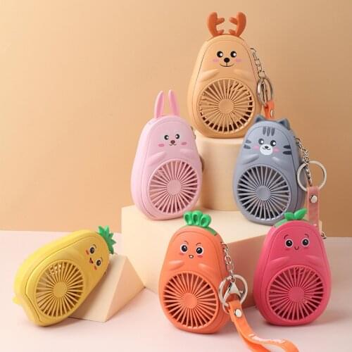 Keychain Fan Pocket Fans Usb Charge Mini- Hold Fans Student Outdoors Bring Sika Portable Small Fan DC Mini Air Cooler Ventilador