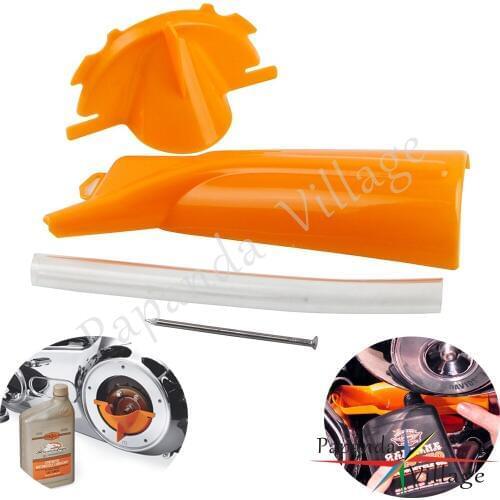 Motorcycle Primary Oil Fill Funnel For Harley Sportster Heritage Softail Springer Classic Dyna Glide Electra Glide Road King