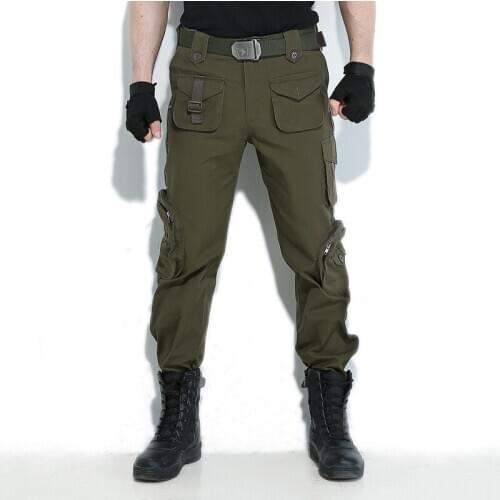 Outdoor Plus Size Mens Military Pants Army Green Wearable Loose Women Pants Army Fans Hiking Camping Cotton Camouflage Trousers