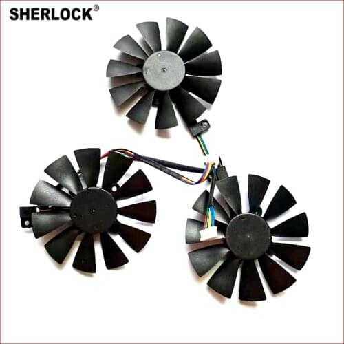 NEW FDC10U12S9-C FDC10H12S9-C 3pcs/lot 87mm 6pin for ASUS GTX1060 1070 1080 RX480 580 GTX980Ti graphics card fan