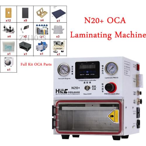 OCA N20+ 10 inch Mini Laminating Machine Laminator for Apple Samsung Huawei Flat Edge Refurbish Repairing Android Mobile