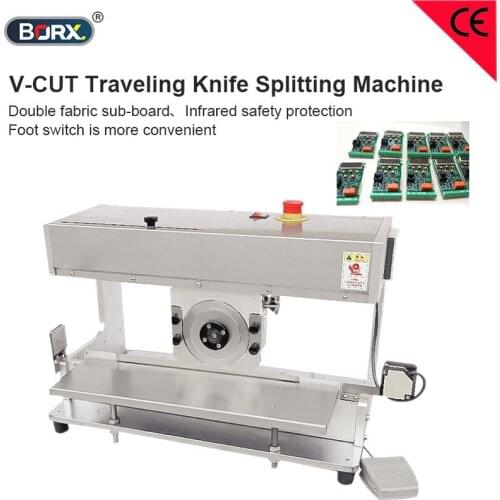 PCB board Aluminum plate and fiberglass panels dividing cut machine V cut knife splitting equipment electric board peeling