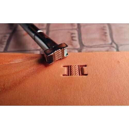 Alloy material straw mat Double rope pattern -Hand-work unique design leather working tools carving punches stamp craft tools