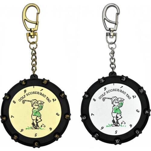 Golf Stroke Shot Putt Score Counter Two Digits Display Key Chain Count Scoring Keeper Portable Golf Counter Double Sides 18 Hole