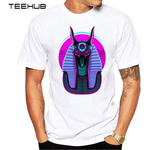 TEEHUB Mens New Fashion Retro egyptian Design Short Sleeve T-Shirt Cool Printed Tops Hipster Tee Shirts