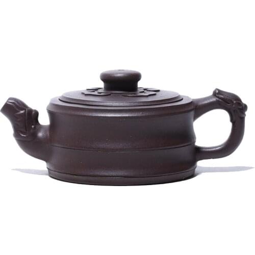 Yixing Famous Original Ore Purple Clay Pure Handmade Purple Clay Teapot Ruyilong Teapot Tea Set Household Teapot