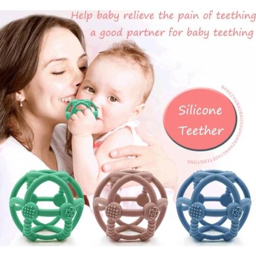 1pcs High Quality Baby Teether Toys For Teeth Baby Food Grade Silicone Toys Baby Health Babies Accessories Newborn