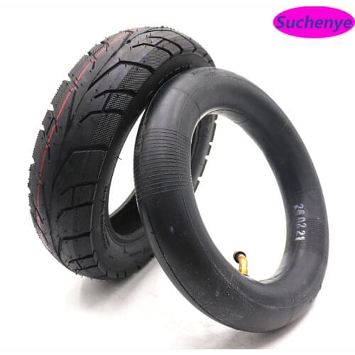 10 Inch 10x2.50 Tire TUOVT 60/80-6 Pneumatic Inner Tube Outer Tyre for Electric Scooter Front and Rear Wheel Replacement Parts