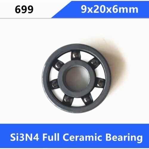 4/10pcs 699 9*20*6mm full Si3N4 Ceramic deep groove ball bearing 9x20x6 mm