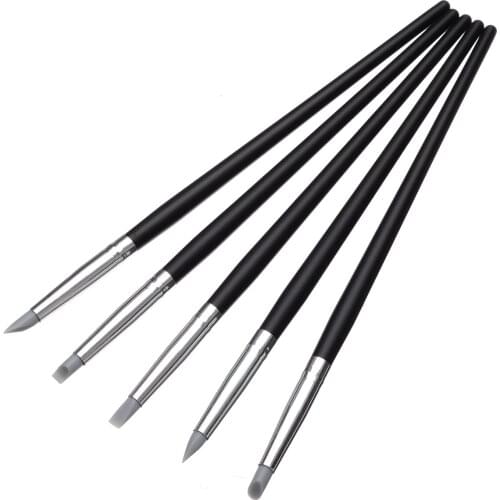 5pcs Soft Silicon Color Shaper Size 2 Pottery Tools Tools For Clay Pottery Supplies Foam Scultping Tools for Hobbyists