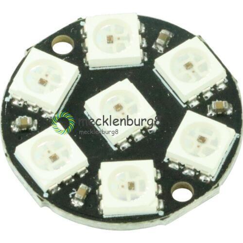 7 bit LED s WS2812 5050 RGB LED Ring Lamp with Integrated Drivers for Arduino
