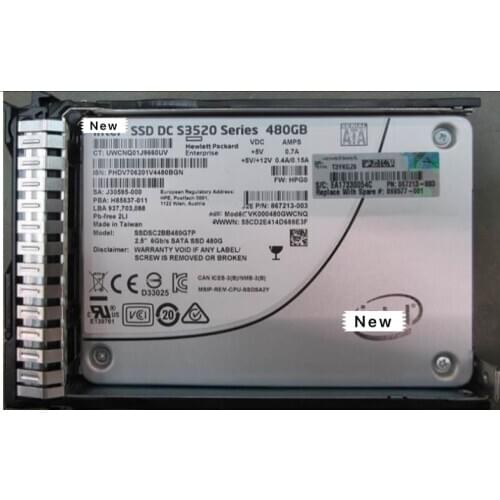 804625-B21 800GB 6G SATA Mixed Use-2 SFF 2.5-in SSD Ensure New in original box. Promised to send in 24 hours