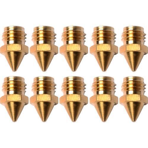 3D Printer Accessories, 0.4mm Brass Nozzle Head, Suitable for A10M A20M A30M A10T A20T (10 Pack)