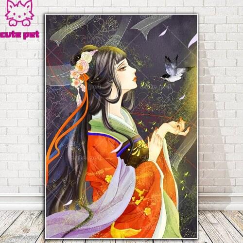 DIY diamond embroidery Classical Chinese Beauty full square round diamond painting rhinestone cross stitch kit 5D mosaic gift