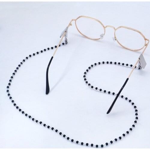 61/75cm Colorful Acrylic Beads Chain Sunglasses Chains Women Reading Glasses Cord Holder Neck Strap Rope for Eyewear Accessories