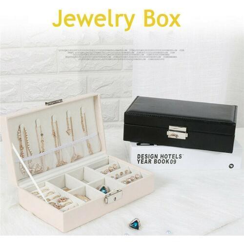 2019 Portable Travel Jewelry Box Organizer PU Jewellery Ornaments Case Storage Earring Ring Necklace Luxury Holder
