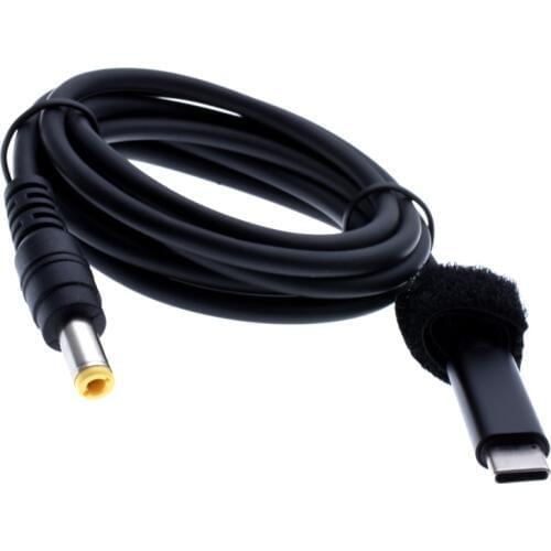 Type-C male head to DC 5.5*2.5MM PD notebook fast charging cable,USB-C to 5525 65W cable 20V 3.25A 65W 1.5m