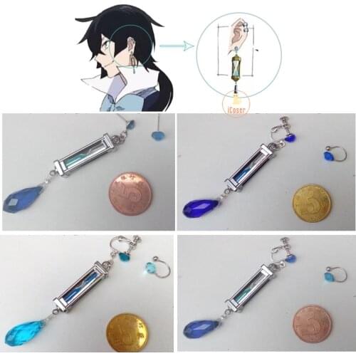 Dropshipping 6 Styles The Case Study of Vanitas Vanitas no Karte Vanitas Cosplay Earrings Blue Jewelry Gifts Accessories Prop