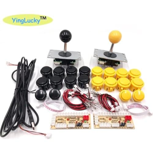 Zero Delay Arcade Joystick DIY Kit Arcade USB Encoder To PC Arcade copy Sanwa Joystick + Sanwa Push Buttons For Arcade Mame
