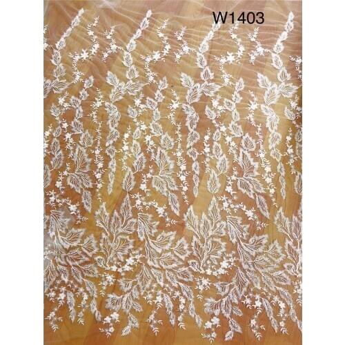 New Design Beaded Sequin African Lace Fabric Embroidered Lace For Dress 10 yards/Lot