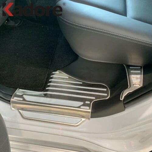 Stainless Steel Door Sill Plate For Mitsubishi Pajero sport/Montero sport/Shogun sport 2019-2021 Car Inner Door Protector Guard