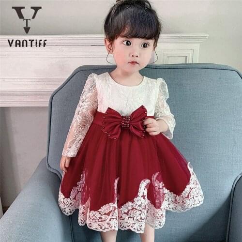 2021 Baby Princess Dress For Girls Children Clothing Layered Dress Bow Flower Girl Dresses Weddings Party Halloween Costume