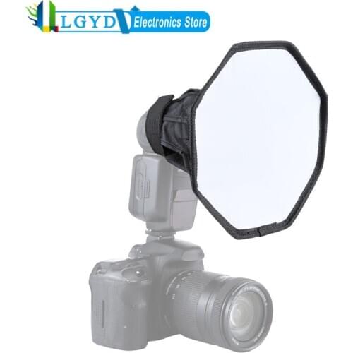 PULUZ 20cm Octangle Style Foldable Soft Flash Light Diffuser Softbox