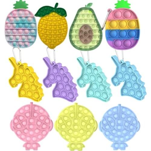 Bubble Sensory Toy Push fidget pops ice cream needs Squish Adult child funny pops anti-stress fidget stress reliver toys