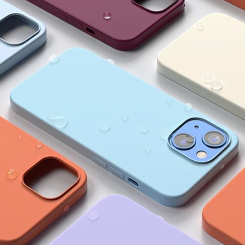 Luxury Good Liquid Silicone Solid Case for IPhone 11 Case 13 12 Pro Max Case for IPhone 12 Xr Max 7 8 Soft Tpu Back Cover Fundas