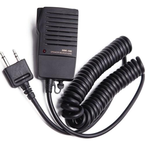 HM-46 Microphone Handheld Speaker Mic For ICOM IC-V8 V82 V85 IC-T2H T8A 2AT E90 W32A Radio