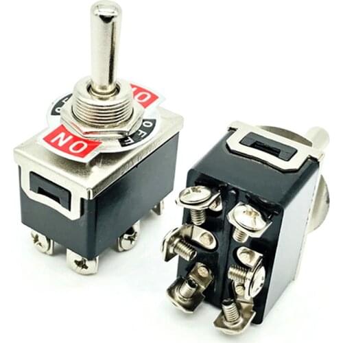 SPDT AC 15A 125V 3 Position On/Off/On Toggle Switch DIY Car Modification Parts