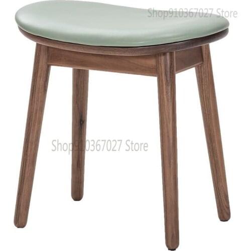 Pea Stool Solid Wood Dining Stool Simple Shoe Changing Stool Nordic Desk Stool Dressing Stool