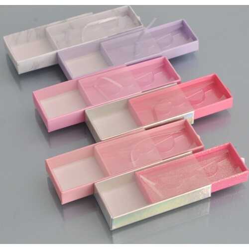 10pcs/pack Wholesale Eyelash Packaging Box Lash Boxes Packaging custom logo Faux Cils 3D Mink Lashes Drawer Package Case Vendor