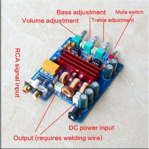 High Power 100W*2 Digital Power Amplifier Board DC12-25V 3116D2 Tone Power Amplifier Board with Pre-stage 4.2 Bluetooth Module